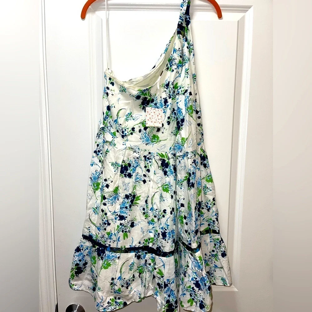 NWT. $128R. Free People All Mine Mini Dress Ivory Combo. Size Large